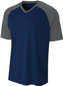 A4 Adult Youth Strike Baseball Jersey Tee A4 Adult Youth Strike Baseball Jersey Tee