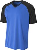 A4 Adult Youth Strike Baseball Jersey Tee A4 Adult Youth Strike Baseball Jersey Tee