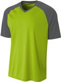 A4 Adult Youth Strike Baseball Jersey Tee A4 Adult Youth Strike Baseball Jersey Tee