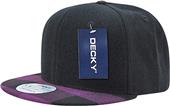 Decky Plaid Flat Bill Snapback Cap Decky Plaid Flat Bill Snapback Cap