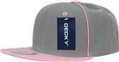 Decky Piped Crown Snapback Cap Decky Piped Crown Snapback Cap