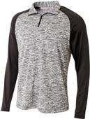 A4 Adult 1/4 Zip Long Sleeve Space Dye Pullover A4 Adult 1/4 Zip Long Sleeve Space Dye Pullover