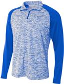 A4 Adult 1/4 Zip Long Sleeve Space Dye Pullover A4 Adult 1/4 Zip Long Sleeve Space Dye Pullover