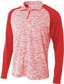 A4 Adult 1/4 Zip Long Sleeve Space Dye Pullover A4 Adult 1/4 Zip Long Sleeve Space Dye Pullover