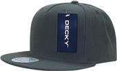 Decky FLAT Bill 5 Panel Acrylic Snapback Cap Decky FLAT Bill 5 Panel Acrylic Snapback Cap