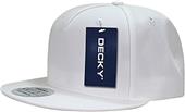 Decky FLAT Bill 5 Panel Acrylic Snapback Cap Decky FLAT Bill 5 Panel Acrylic Snapback Cap