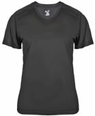 Badger Sport Ladies Ultimate V-Neck SS Tee Badger Sport Ladies Ultimate V-Neck SS Tee