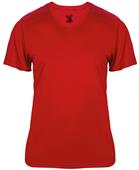 Badger Sport Ladies Ultimate V-Neck SS Tee Badger Sport Ladies Ultimate V-Neck SS Tee