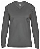 Badger Sport Ladies Ultimate V-Neck LS Tee Badger Sport Ladies Ultimate V-Neck LS Tee
