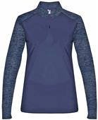 Badger Sport Tonal Blend Ladies 1/4 Zip Pullover Badger Sport Tonal Blend Ladies 1/4 Zip Pullover