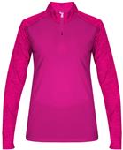 Badger Sport Tonal Blend Ladies 1/4 Zip Pullover Badger Sport Tonal Blend Ladies 1/4 Zip Pullover