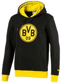 Puma Mens BVB Badge Soccer Hoody Puma Mens BVB Badge Soccer Hoody