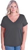 LAT Sportswear Ladies Curvy V-Neck Tee LAT Sportswear Ladies Curvy V-Neck Tee