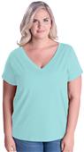 LAT Sportswear Ladies Curvy V-Neck Tee LAT Sportswear Ladies Curvy V-Neck Tee