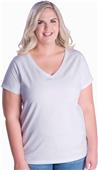 LAT Sportswear Ladies Curvy V-Neck Tee LAT Sportswear Ladies Curvy V-Neck Tee
