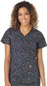 Code Happy Womens V-Neck Print Tops Code Happy Womens V-Neck Print Tops