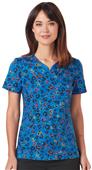 Code Happy Womens Contemporary V-Neck Print Tops Code Happy Womens Contemporary V-Neck Print Tops