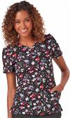 Code Happy Womens Contemporary V-Neck Print Tops Code Happy Womens Contemporary V-Neck Print Tops