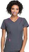 HeartSoul Womens Spot Of Hope V-Neck Scrub Top HeartSoul Womens Spot Of Hope V-Neck Scrub Top