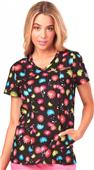 HeartSoul Womens Mock Wrap Scrub Tops HeartSoul Womens Mock Wrap Scrub Tops