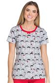 Dickies Women's Dots Amore Round Neck Scrub Top Dickies Women's Dots Amore Round Neck Scrub Top