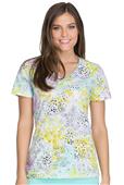 Dickies Womens Wildflower Leopard V-Neck Scrub Top Dickies Womens Wildflower Leopard V-Neck Scrub Top