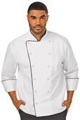 Dickies Unisex Executive Chef Coat with piping Dickies Unisex Executive Chef Coat with piping