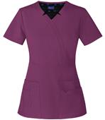 Sapphire Womens Madison Mock Wrap Scrub Top Sapphire Womens Madison Mock Wrap Scrub Top