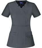 Sapphire Womens Madison Mock Wrap Scrub Top Sapphire Womens Madison Mock Wrap Scrub Top