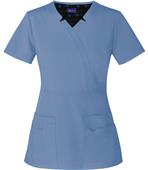 Sapphire Womens Madison Mock Wrap Scrub Top Sapphire Womens Madison Mock Wrap Scrub Top