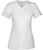 Sapphire Womens Madison Mock Wrap Scrub Top Sapphire Womens Madison Mock Wrap Scrub Top