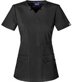 Sapphire Womens Madison Mock Wrap Scrub Top Sapphire Womens Madison Mock Wrap Scrub Top