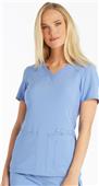 Cherokee Women's iFlex V-Neck Knit Panel Scrub Top Cherokee Women's iFlex V-Neck Knit Panel Scrub Top