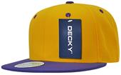 Decky 2Tone Flat Bill Snapback Cap Decky 2Tone Flat Bill Snapback Cap