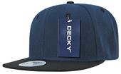Decky 2Tone Flat Bill Snapback Cap Decky 2Tone Flat Bill Snapback Cap