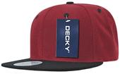 Decky 2Tone Flat Bill Snapback Cap Decky 2Tone Flat Bill Snapback Cap