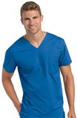 Landau Men's Pre-Washed V-Neck Tunic Scrub Top Landau Men's Pre-Washed V-Neck Tunic Scrub Top