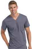Landau Men's Pre-Washed V-Neck Tunic Scrub Top Landau Men's Pre-Washed V-Neck Tunic Scrub Top