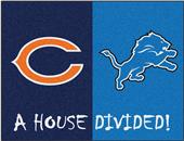 Fan Mats NFL Bears/Lions House Divided Mat Fan Mats NFL Bears/Lions House Divided Mat