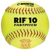 Worth 12" RIF 10 ASA ProTac Fastpitch Softballs