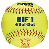 Worth 11" RIF 1 Sof-Dot ASA Fastpitch Softballs
