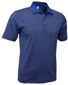 Baw Mens Mini Stripe Spandex Cool-Tek Polo Baw Mens Mini Stripe Spandex Cool-Tek Polo