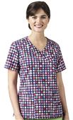 Zoe+Chloe Womens Mock Wrap Print Tops Zoe+Chloe Womens Mock Wrap Print Tops