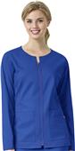 WonderWink Womens 7 Flex Zip-Front Jacket WonderWink Womens 7 Flex Zip-Front Jacket