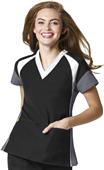 WonderWink Womens Four-Stretch Color Block Top WonderWink Womens Four-Stretch Color Block Top