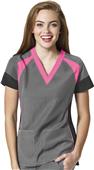 WonderWink Womens Four-Stretch Color Block Top WonderWink Womens Four-Stretch Color Block Top
