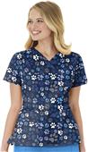 WonderWink Womens Four-Stretch Y-Neck Wrap Top WonderWink Womens Four-Stretch Y-Neck Wrap Top