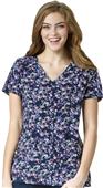 WonderWink Womens Four-Stretch Y-Neck Wrap Top WonderWink Womens Four-Stretch Y-Neck Wrap Top