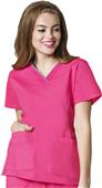 WonderFlex Womens Peace Contrast V-Neck Top WonderFlex Womens Peace Contrast V-Neck Top