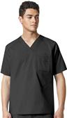 WonderFlex Mens Anchor V-Neck Pocket Scrub Top WonderFlex Mens Anchor V-Neck Pocket Scrub Top